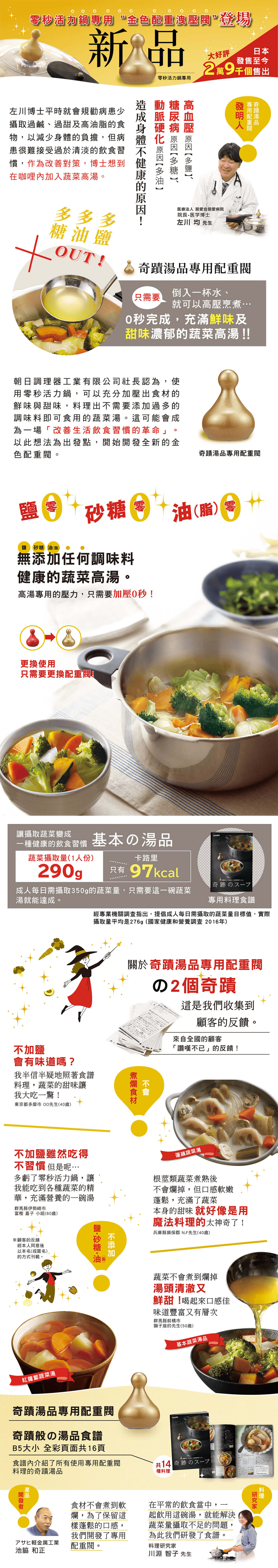 零秒活力鍋,金色配重閥